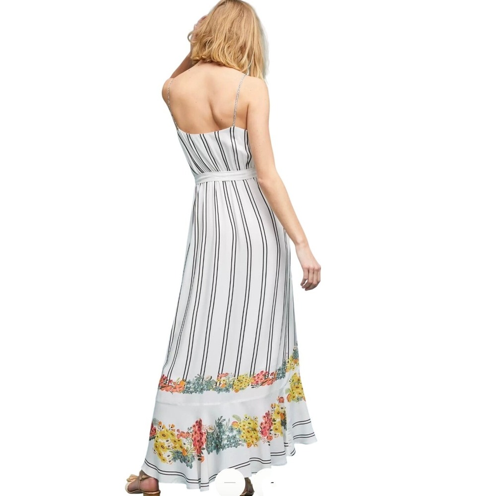 Anthropologie x FARM Rio Kasai Wrap Maxi Dress Large Petite Floral Boho NWT $198 - Picture 3 of 11